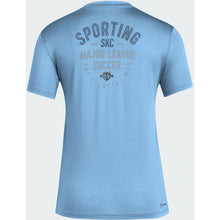2024 Women's SS Pregame Logo Tee - Sporting Blue