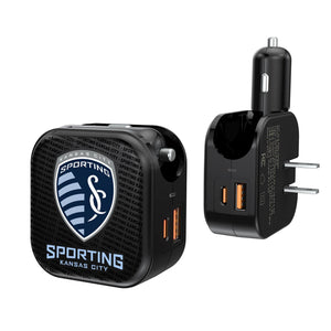 Sporting KC 2 in 1 USB A/C Charger